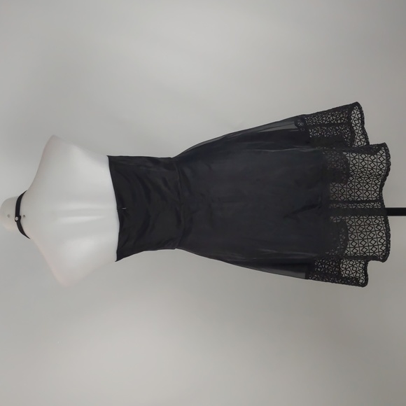 Pink Stitch Women's Dress Size 12 Black Fit & Flare Halter Neck Zip Boning NEW - Picture 12 of 16